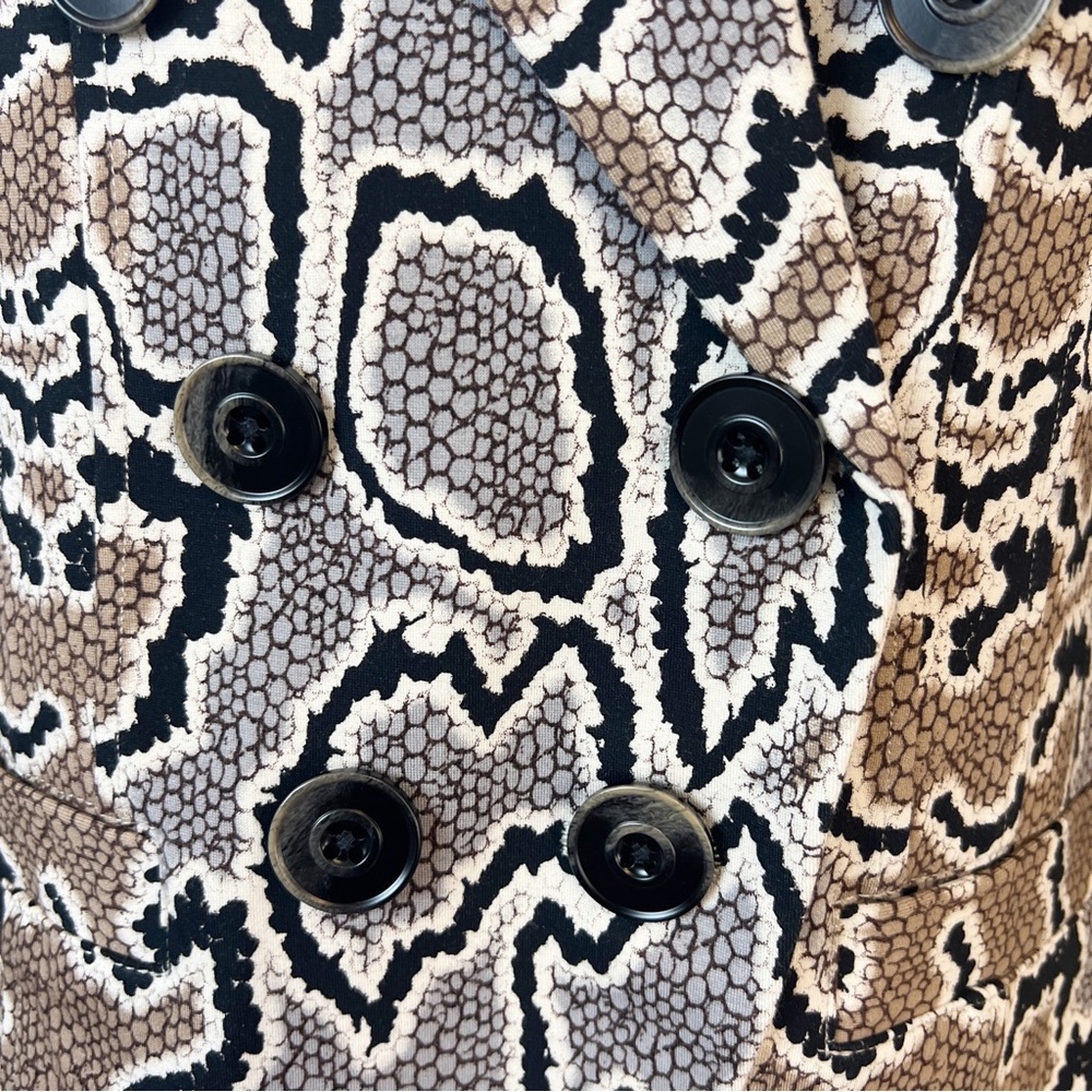 Cabi Python Double Breasted Stretch Blazer Jacket… - image 7